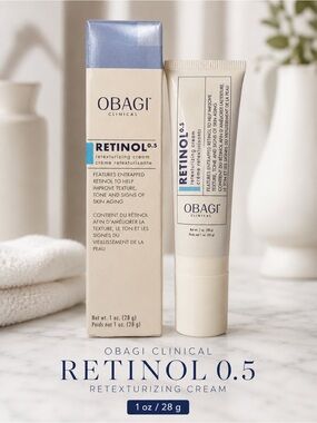 Obagi Clinical Retinol 0.5 Retexturizing Cream 1 oz NEW Anti-Aging